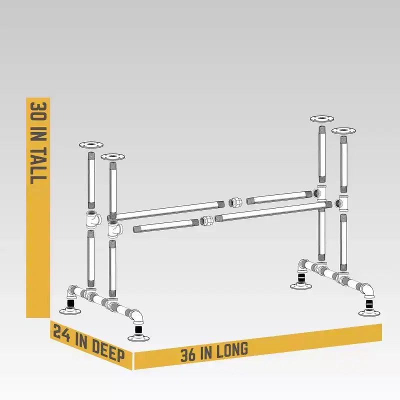 Table de cuisine Bridge par PIPE DECOR