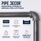 Étagère murale à 4 niveaux de PIPE DECOR
