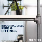 Étagère murale à 4 niveaux de PIPE DECOR