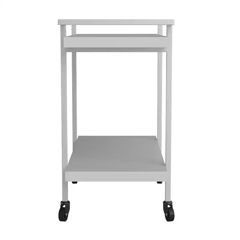 Chariot de rangement et d'imprimante Martha Stewart Liam à 2 niveaux avec cadre en métal