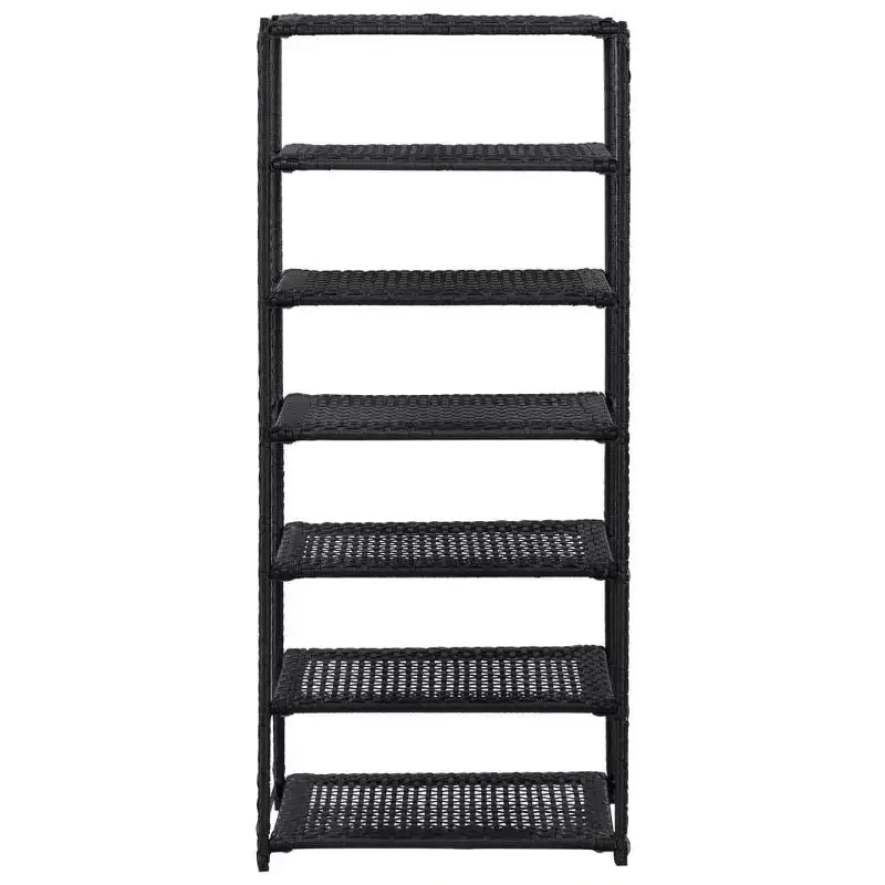 vidaXL Meuble à chaussures en polyrotin noir 19,7x11,8x47,2 po Léger - 47,2