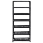 vidaXL Meuble à chaussures en polyrotin noir 19,7x11,8x47,2 po Léger - 47,2