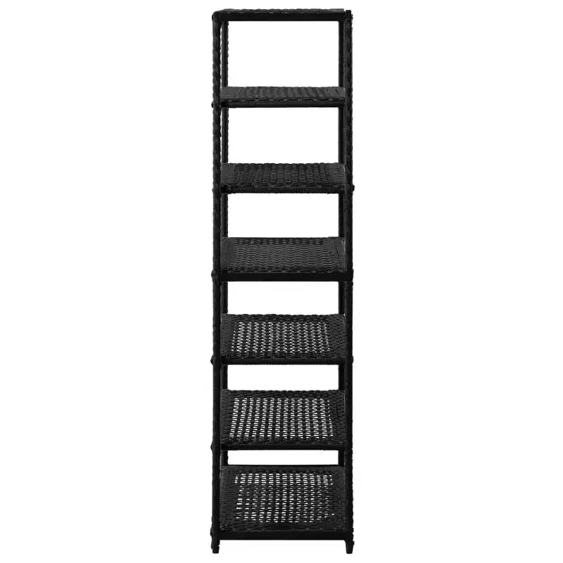 vidaXL Meuble à chaussures en polyrotin noir 19,7x11,8x47,2 po Léger - 47,2