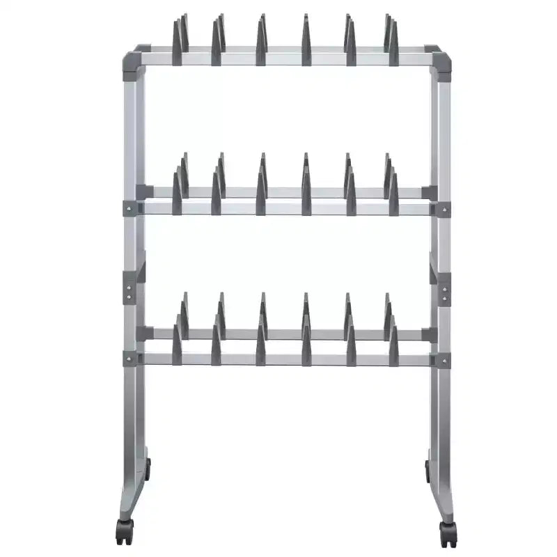 vidaXL Meuble à Chaussures avec Roues Argenté 26x10.6x39.4