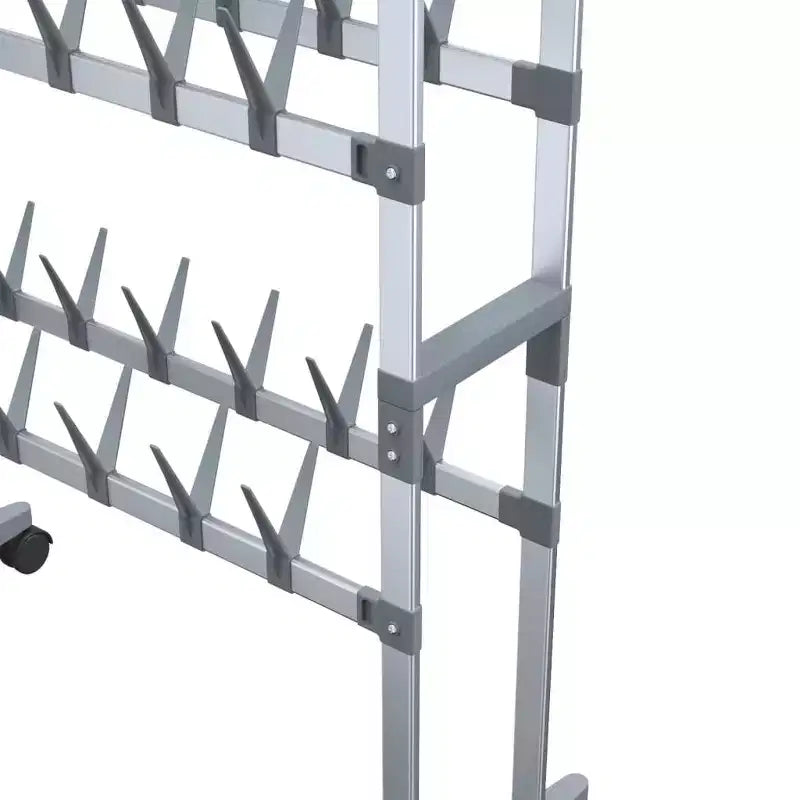 vidaXL Meuble à Chaussures avec Roues Argenté 26x10.6x39.4
