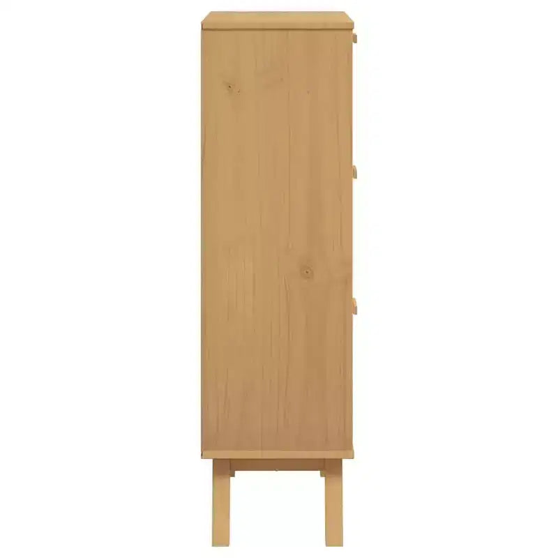 vidaXL Meuble à chaussures Bois de pin massif avec finition cirée, bois d'ingénierie