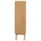 vidaXL Meuble à chaussures Bois de pin massif avec finition cirée, bois d'ingénierie