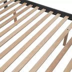 Lit superposé jumeau sur lit double avec lit gigogne pour enfants, cadre de lit superposé avec escalier de rangement et garde-corps