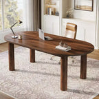 Lantine 63 Bureau de Direction, Bureau d'Ordinateur en Bois, Grande Table d'Étude/d'Écriture, Mobilier de Bureau Professionnel pour Bureau à Domicile