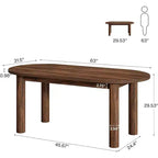 Lantine 63 Bureau de Direction, Bureau d'Ordinateur en Bois, Grande Table d'Étude/d'Écriture, Mobilier de Bureau Professionnel pour Bureau à Domicile