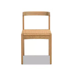 Chaise de salle à manger Capri en bois de chêne et assise tissée