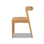 Chaise de salle à manger Capri en bois de chêne et assise tissée
