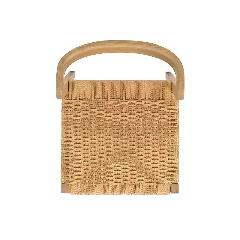 Chaise de salle à manger Capri en bois de chêne et assise tissée
