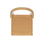 Chaise de salle à manger Capri en bois de chêne et assise tissée