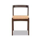 Chaise de salle à manger Capri en bois de chêne et assise tissée