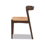 Chaise de salle à manger Capri en bois de chêne et assise tissée