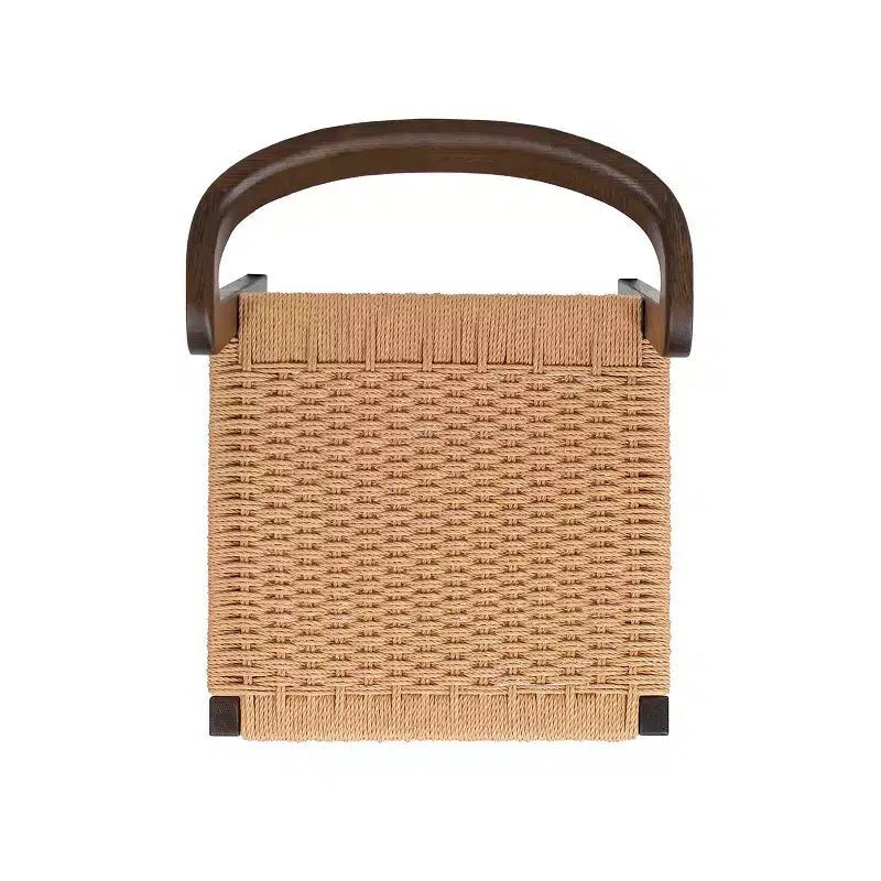Chaise de salle à manger Capri en bois de chêne et assise tissée