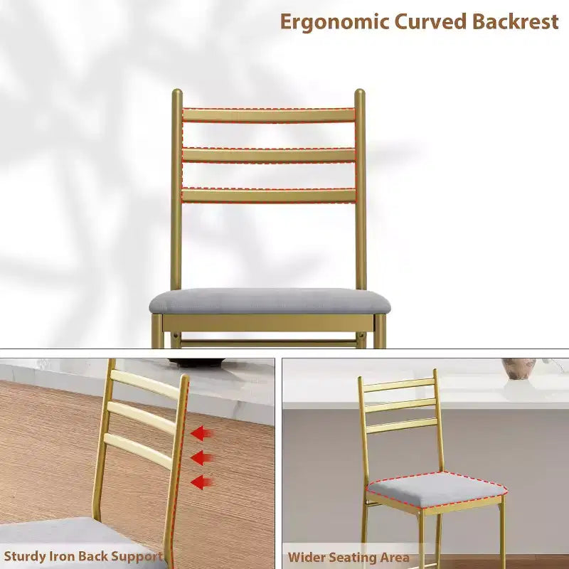 Tabouret de bar, revêtement en similicuir, structure en métal, design ergonomique, assise rembourrée confortable, dossier robuste, lot de deux