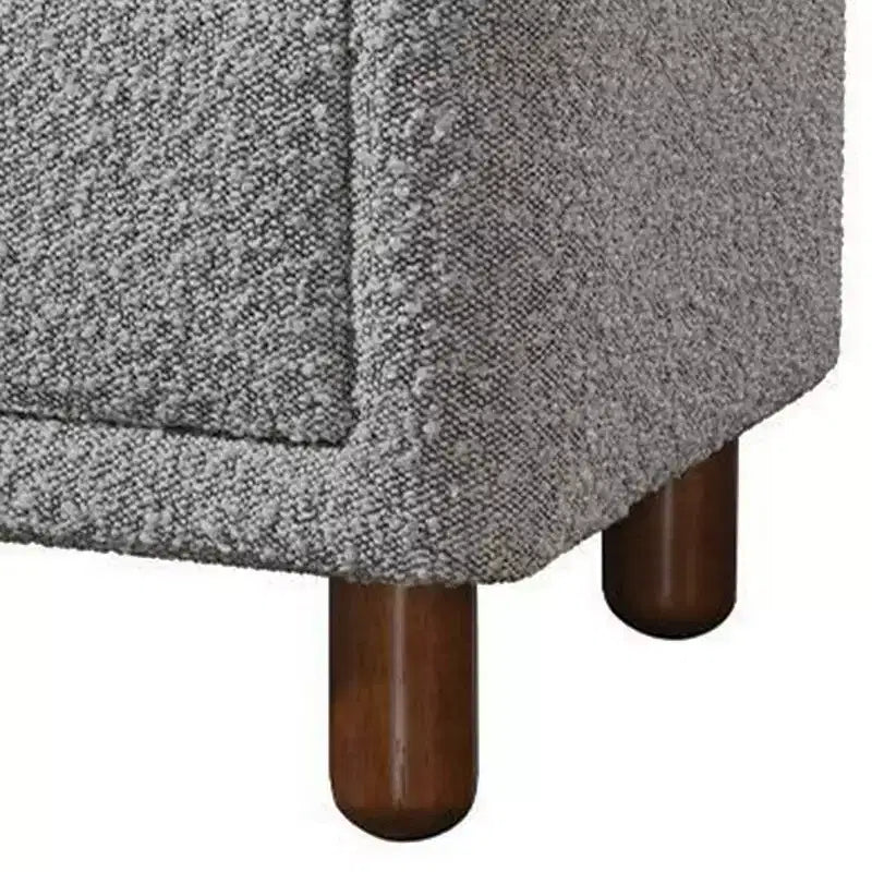 Table de chevet Royal Hampton 20 pouces, 2 tiroirs, revêtement en tissu bouclette