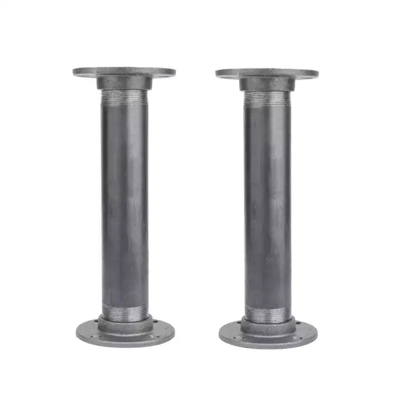 Pipe Decor 2 in. x 12 in. Round Flange Pipe Table Legs - 2 Pack