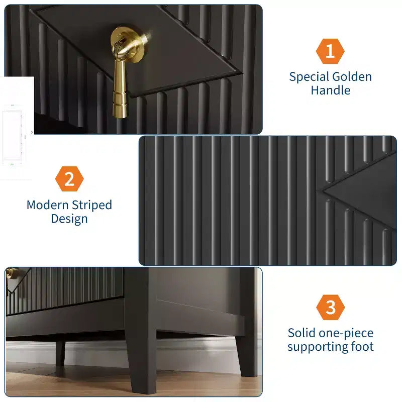 Commode Blanche Cannelée pour Chambre, Tour de Rangement Haute de 43 po avec 5 Tiroirs, Commode Moderne, Unité de Rangement pour Placard, Entrée