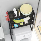 Étagère de rangement 3 niveaux en métal pour toilettes, organiseur de salle de bain peu encombrant