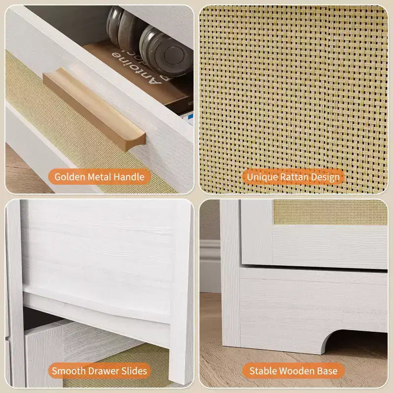 COZONY Commode à 12 tiroirs, commode moderne de 160 cm de large avec poignées en bois, organisateur de rangement pour chambre et meuble TV pour salon, couloir