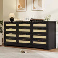 COZONY 12-Drawer Dresser, 63 Wide Modern Chest of Drawers with Wooden Handles, Bedroom Storage Organizer & TV Stand for Living Room, Hallway