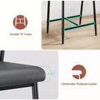 TruAIR Tabourets de bar 26 po (Lot de 2) - Tabourets de comptoir modernes rembourrés avec accoudoirs et dossier pour îlot de cuisine