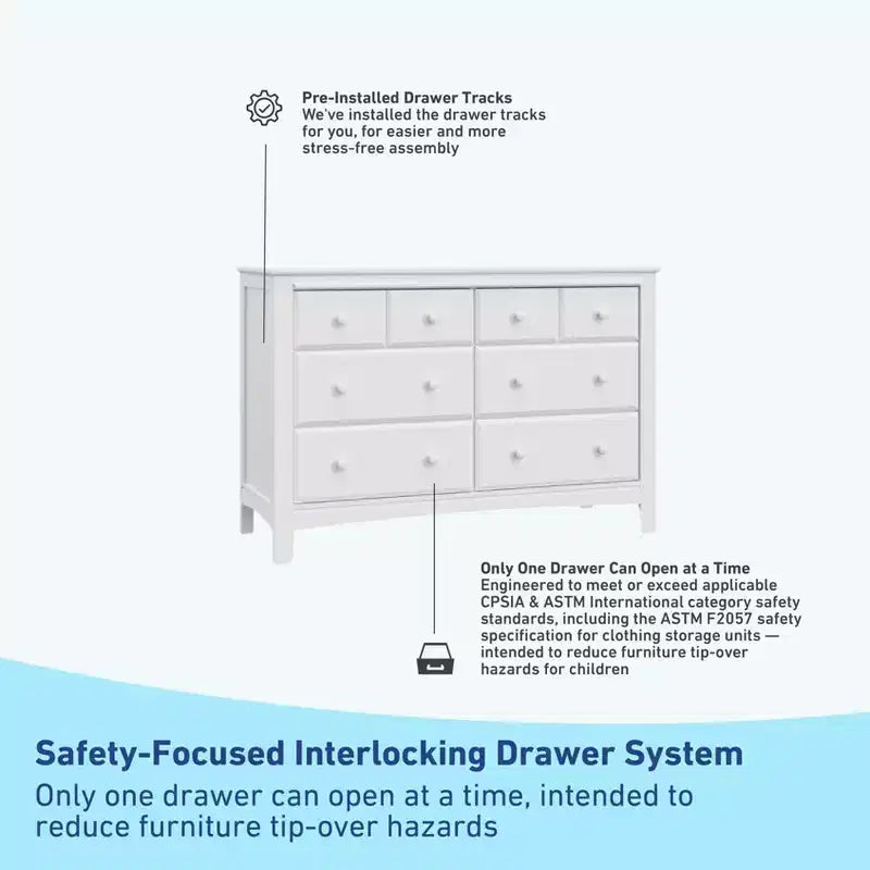 Commode double à 6 tiroirs Graco Benton