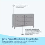 Commode double à 6 tiroirs Graco Benton