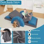Canapé de jeu modulaire 11 pièces pour enfants, canapé sectionnel pour enfants, canapé de sol convertible en mousse pour salle de jeux et chambre à coucher