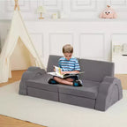 Canapé de jeu modulaire 11 pièces pour enfants, canapé sectionnel pour enfants, canapé de sol convertible en mousse pour salle de jeux et chambre à coucher