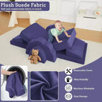 Canapé de jeu modulaire 11 pièces pour enfants, canapé sectionnel pour enfants, canapé de sol convertible en mousse pour salle de jeux et chambre à coucher