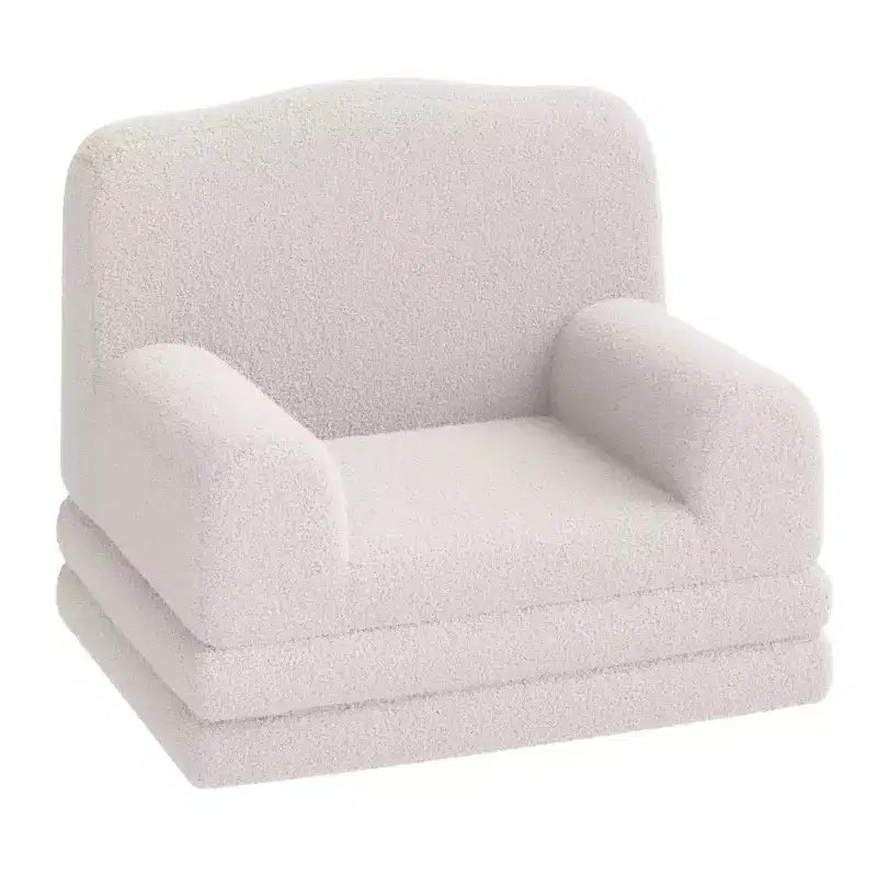 GustoWave Canapé Enfant 2-en-1 Pliant Doux, Fauteuil Confortable pour Tout-petits, Canapé Convertible en Chaise Longue, Meubles Enfants pour Salle de Jeux
