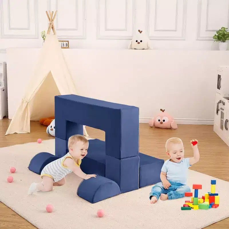 Canapé modulaire pour enfants et tout-petits, ensemble de canapés de jeu en mousse avec coussins détachables, canapé souple convertible pour chambre ou salle de jeux