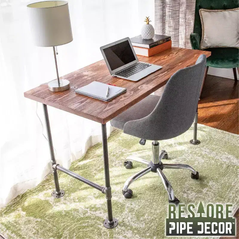 Bureau d'ordinateur en bois massif cèdre Sunset RESTORE par Pipe Decor