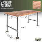 Bureau d'ordinateur en bois massif cèdre Sunset RESTORE par Pipe Decor