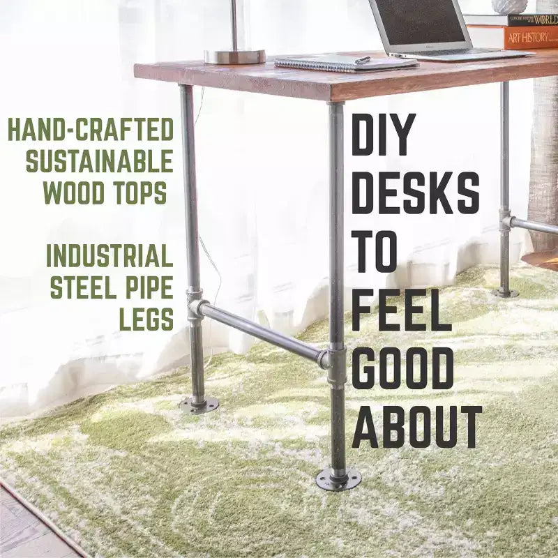 Bureau d'ordinateur en bois massif cèdre Sunset RESTORE par Pipe Decor