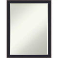 Amanti Art Havana Black Bronze Petite Bevel Bathroom Wall Mirror 26.5 x 20.5 in.