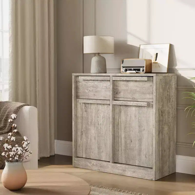 Buffet avec 2 ou 4 tiroirs et grand meuble à café de 80 ou 157 cm avec rangement, buffet de rangement moderne pour la cuisine et la salle à manger