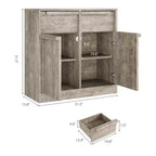Buffet avec 2 ou 4 tiroirs et grand meuble à café de 80 ou 157 cm avec rangement, buffet de rangement moderne pour la cuisine et la salle à manger