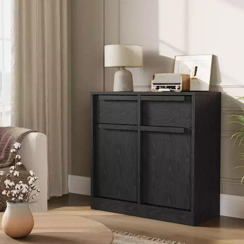 Buffet avec 2 ou 4 tiroirs et grand meuble à café de 80 ou 157 cm avec rangement, buffet de rangement moderne pour la cuisine et la salle à manger