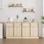 Buffet avec 2 ou 4 tiroirs et grand meuble à café de 80 ou 157 cm avec rangement, buffet de rangement moderne pour la cuisine et la salle à manger