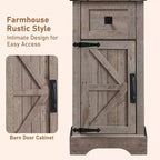 Meuble de rangement de salle de bain Dcolora, meuble de rangement de style rustique avec étagères réglables et tiroir