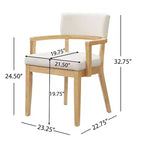 Christopher Knight Home Amelia Chaises de salle à manger modernes en bouclette avec accoudoirs en U (Lot de 2)