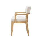 Christopher Knight Home Amelia Chaises de salle à manger modernes en bouclette avec accoudoirs en U (Lot de 2)