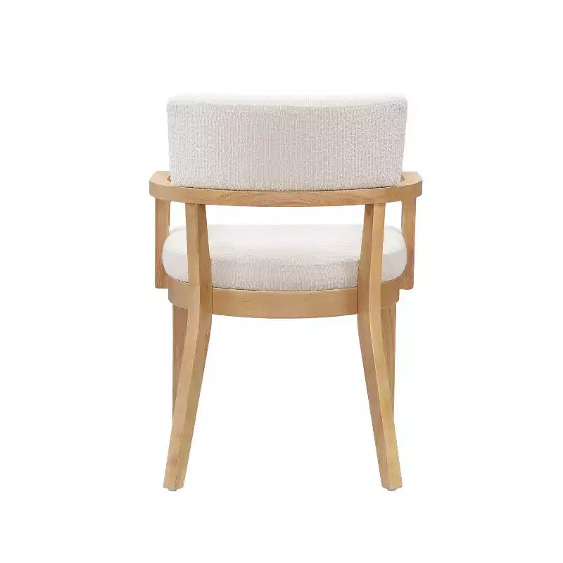 Christopher Knight Home Amelia Chaises de salle à manger modernes en bouclette avec accoudoirs en U (Lot de 2)