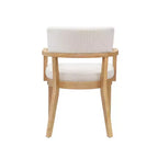 Christopher Knight Home Amelia Chaises de salle à manger modernes en bouclette avec accoudoirs en U (Lot de 2)