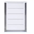 Commode verticale HomeStock de 50,6 cm de hauteur en MDF avec 3 tiroirs finition blanche